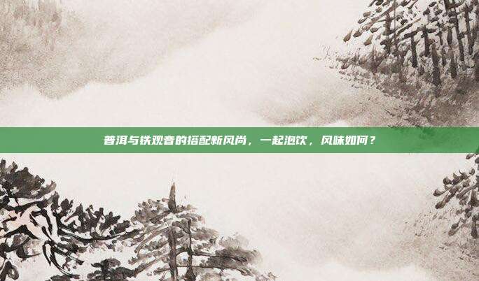 普洱与铁观音的搭配新风尚，一起泡饮，风味如何？