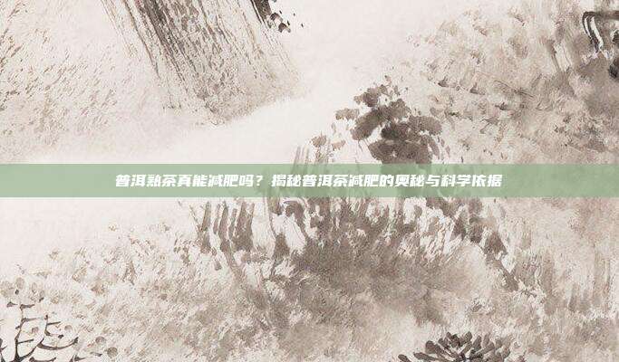 普洱熟茶真能减肥吗？揭秘普洱茶减肥的奥秘与科学依据