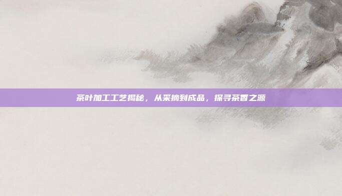 茶叶加工工艺揭秘，从采摘到成品，探寻茶香之源