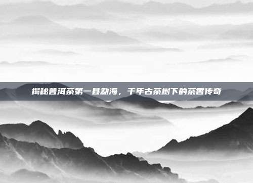 揭秘普洱茶第一县勐海，千年古茶树下的茶香传奇