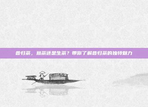 昔归茶，熟茶还是生茶？带你了解昔归茶的独特魅力