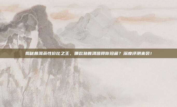 揭秘普洱茶性价比之王，哪款熟普洱值得你珍藏？深度评测来袭！