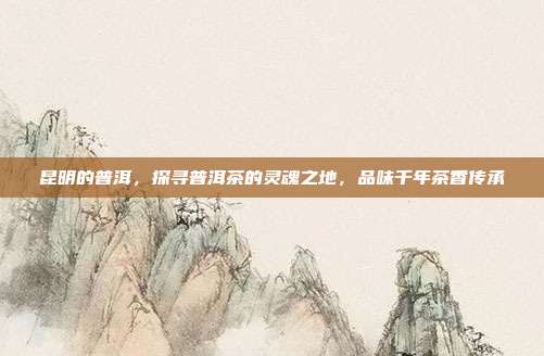 昆明的普洱，探寻普洱茶的灵魂之地，品味千年茶香传承