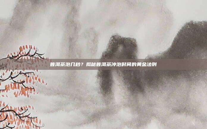普洱茶泡几秒？揭秘普洱茶冲泡时间的黄金法则