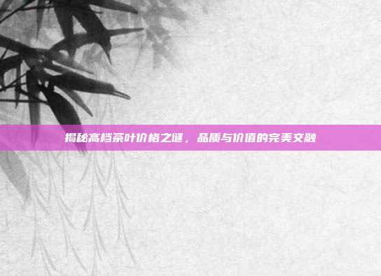 揭秘高档茶叶价格之谜，品质与价值的完美交融