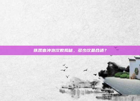 铁观音冲泡次数揭秘，多少次最合适？
