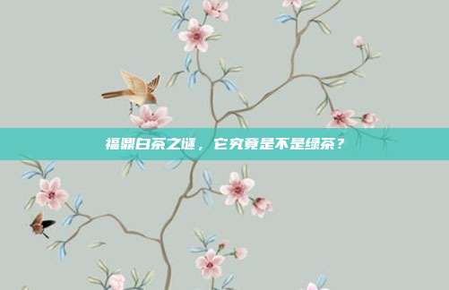 福鼎白茶之谜，它究竟是不是绿茶？
