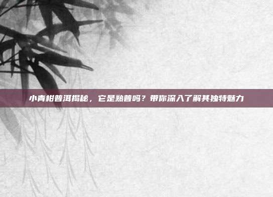 小青柑普洱揭秘，它是熟普吗？带你深入了解其独特魅力