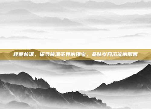 程健普洱，探寻普洱茶界的瑰宝，品味岁月沉淀的醇香