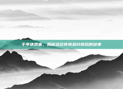 千年铁观音，揭秘这款传奇茶叶背后的故事
