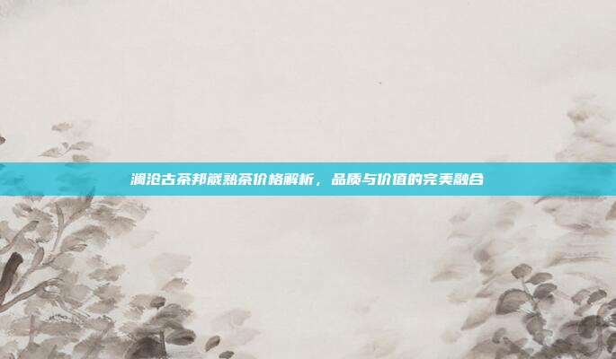 澜沧古茶邦崴熟茶价格解析，品质与价值的完美融合