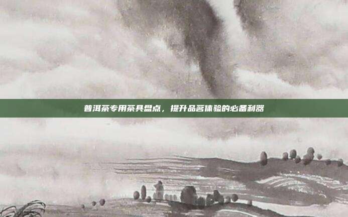 普洱茶专用茶具盘点，提升品茗体验的必备利器