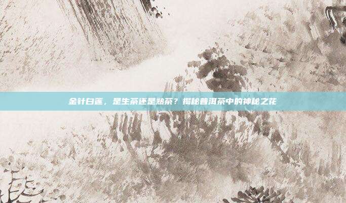 金针白莲，是生茶还是熟茶？揭秘普洱茶中的神秘之花