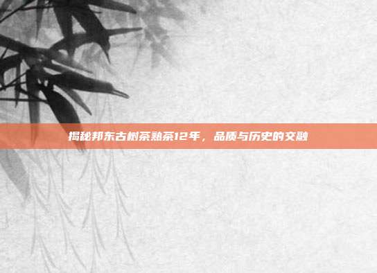 揭秘邦东古树茶熟茶12年，品质与历史的交融