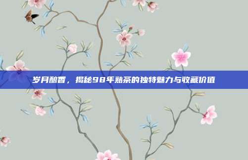 岁月酿香，揭秘98年熟茶的独特魅力与收藏价值