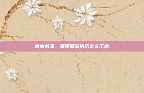 南京普洱，茶香飘溢的历史交汇点