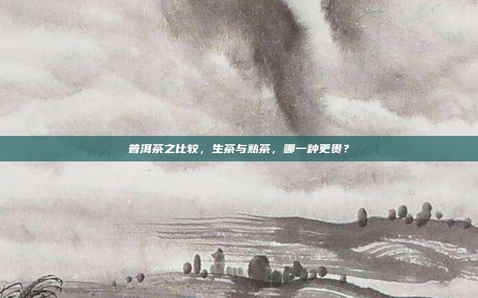 普洱茶之比较，生茶与熟茶，哪一种更贵？