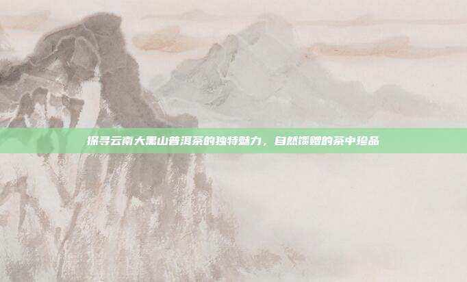 探寻云南大黑山普洱茶的独特魅力，自然馈赠的茶中珍品