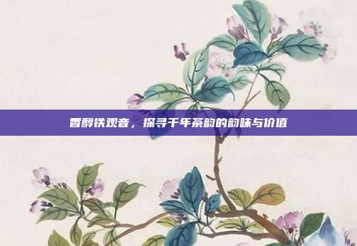 香醇铁观音，探寻千年茶韵的韵味与价值