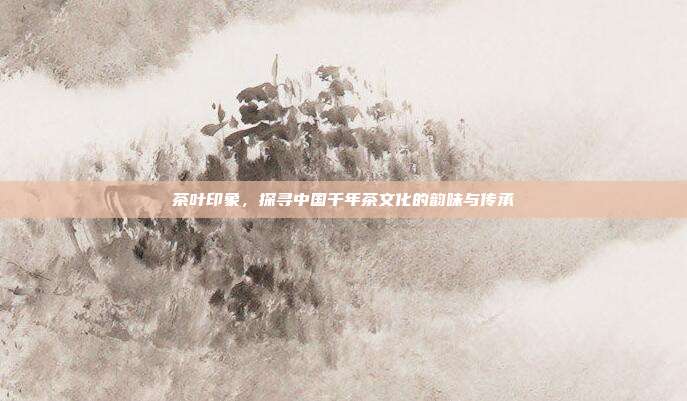 茶叶印象，探寻中国千年茶文化的韵味与传承
