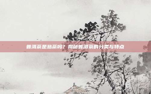 普洱茶是熟茶吗？揭秘普洱茶的分类与特点