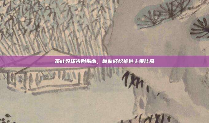 茶叶好坏辨别指南，教你轻松挑选上乘佳品