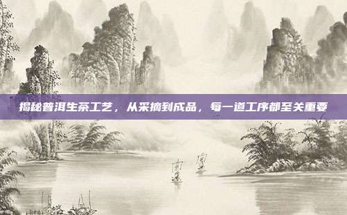 揭秘普洱生茶工艺，从采摘到成品，每一道工序都至关重要