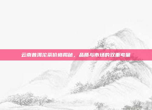 云南普洱沱茶价格揭秘，品质与市场的双重考量