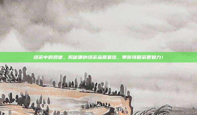 绿茶中的翘楚，揭秘哪种绿茶品质最佳，带你领略茶香魅力！