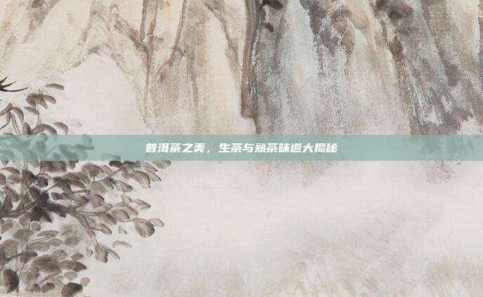 普洱茶之美，生茶与熟茶味道大揭秘