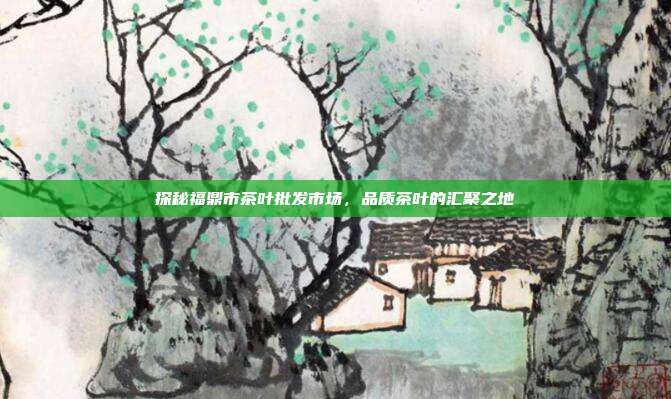 探秘福鼎市茶叶批发市场，品质茶叶的汇聚之地