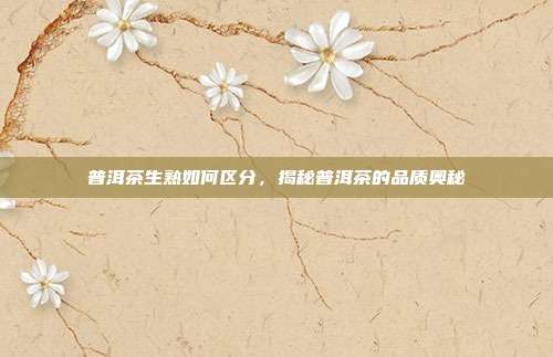普洱茶生熟如何区分，揭秘普洱茶的品质奥秘
