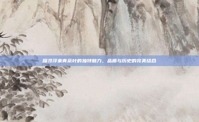 探寻浮来青茶叶的独特魅力，品质与历史的完美结合