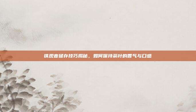 铁观音储存技巧揭秘，如何保持茶叶的香气与口感
