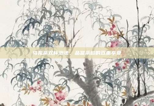 乌龙茶双杯泡法，品鉴茶韵的双重享受