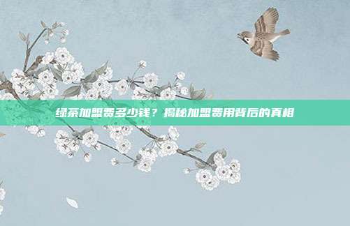 绿茶加盟费多少钱？揭秘加盟费用背后的真相