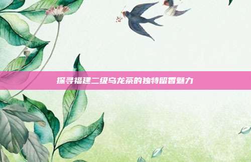 探寻福建二级乌龙茶的独特留香魅力