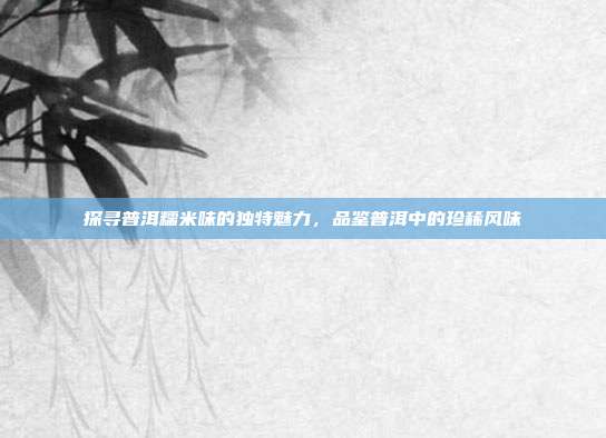 探寻普洱糯米味的独特魅力，品鉴普洱中的珍稀风味