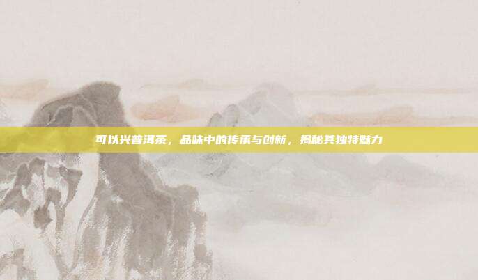 可以兴普洱茶，品味中的传承与创新，揭秘其独特魅力