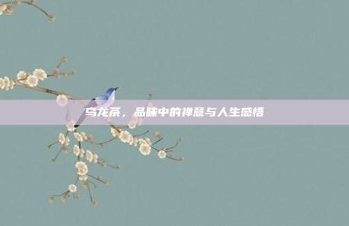 乌龙茶，品味中的禅意与人生感悟