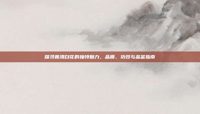 探寻普洱白花的独特魅力，品质、功效与品鉴指南