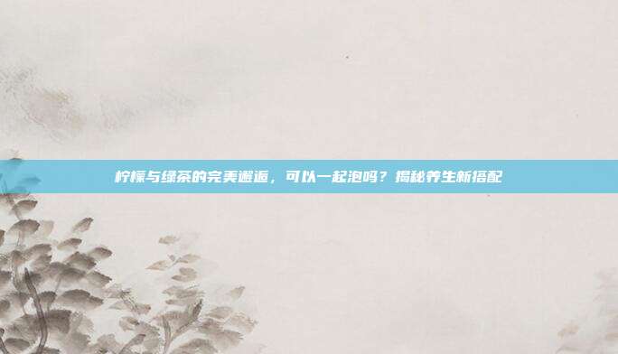 柠檬与绿茶的完美邂逅，可以一起泡吗？揭秘养生新搭配