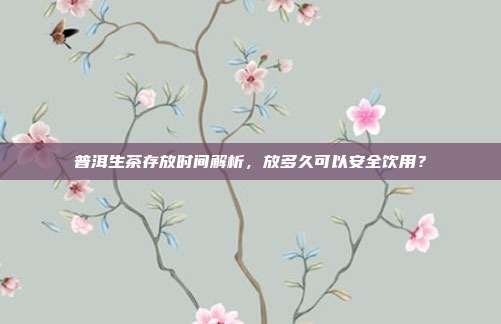 普洱生茶存放时间解析，放多久可以安全饮用？