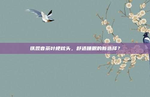 铁观音茶叶梗枕头，舒适睡眠的新选择？