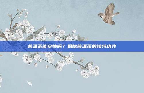普洱茶能安神吗？揭秘普洱茶的独特功效