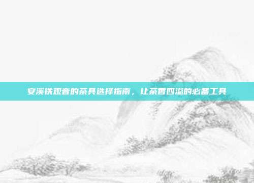 安溪铁观音的茶具选择指南，让茶香四溢的必备工具