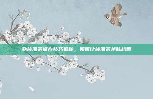 熟普洱茶保存技巧揭秘，如何让普洱茶越陈越香
