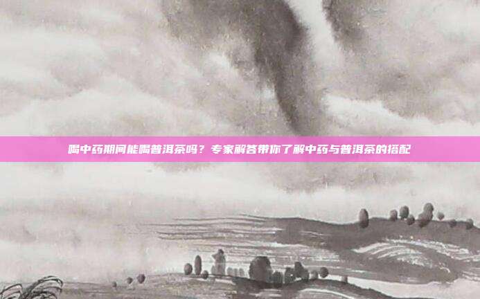 喝中药期间能喝普洱茶吗？专家解答带你了解中药与普洱茶的搭配