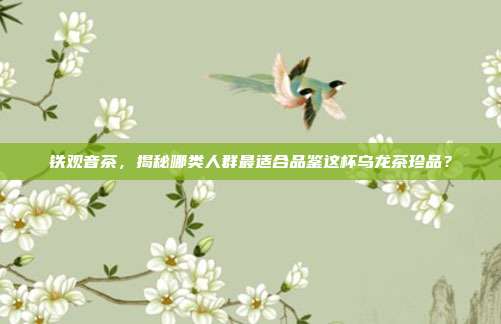铁观音茶，揭秘哪类人群最适合品鉴这杯乌龙茶珍品？
