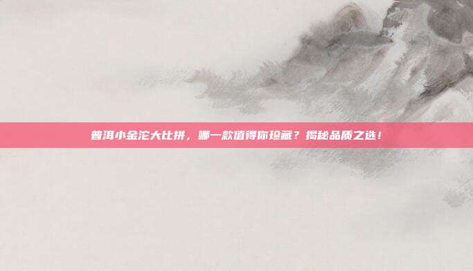 普洱小金沱大比拼，哪一款值得你珍藏？揭秘品质之选！